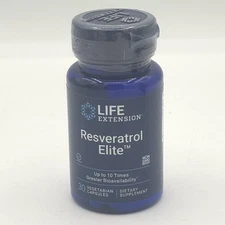 Life Extension Resveratrol Elite 167 mg, 30 Veg Caps - Exp 7/2025 - NEW SEALED