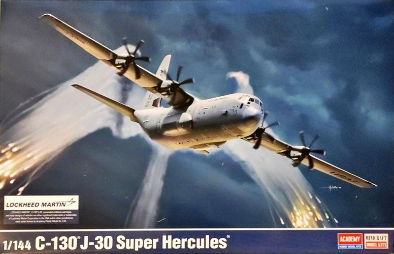 Academy AC12631 1/144 C-130J-30 Super Hercules Plane Kit - New