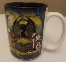 Vintage Walt Disney World Villains Ceramic Coffee Mug 16 oz Made in USA-PREOWNED