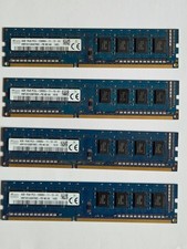 LOT OF 4 - SK Hynix 4GB DDR3 1600MHz PC3-12800U Desktop RAM 16GB Total