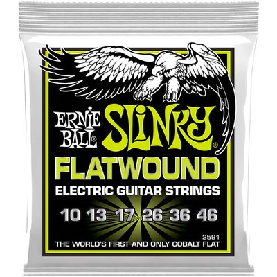 Ernie Ball Regular Slinky Flatwound Electric Guitar Strings 1046