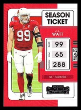 2021 Panini Contenders #3 J.J. Watt Championship Ticket #/99