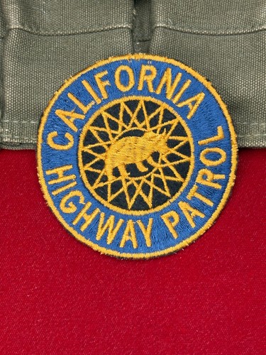 VTG/OBSOLETE (CALIFORNIA HIGHWAY PATROL) SEW-ON SHOULDER PATCH, (UNUSED) RARE