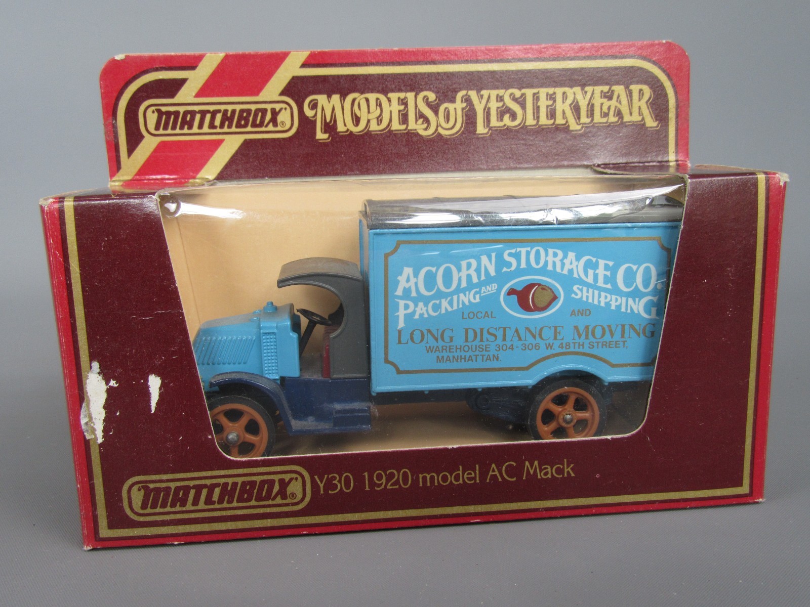 Camion Citerne Matchbox Mack AC Conoco Oil 1930 - Réf. Y23-B, Échelle 1/43, En Boîte