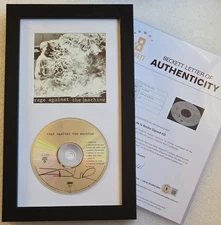 ZACK DE LA ROCHA SIGNED CD DISPLAY BECKETT LOA BAS AUTOGRAPHED RAGE MACHINE RATM