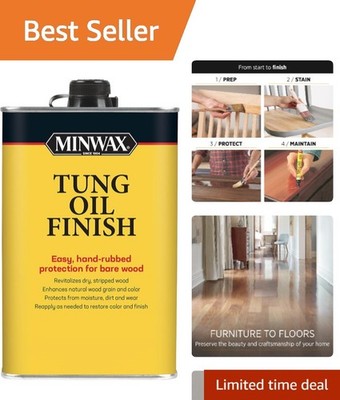 Minwax Tung Oil Finish Pint - Klares Holzfinish auf Ölbasis für Langlebigkeit