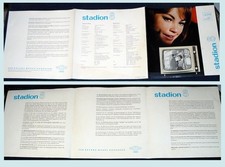 Prospekt RAFENA „stadion 8“ Fernsehgerät  DDR 1965  Messe-Prospekt