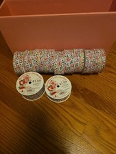 Vintage Strawberry Shortcake SSC White Christmas Ribbon 11 Rolls Assorted Sizes