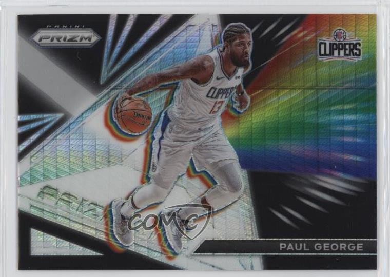 2021-22 Panini Prizm Prizmatic Hyper Prizm Paul George #13 0gn5