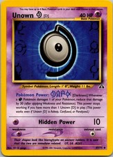 Unown [D] 47/75 Uncommon Neo Discovery Pokemon Unlimited Lightly Played on eBay