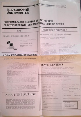 The Desktop Underwriter - Wand Diagramm - Von Desimone & Co 1988]