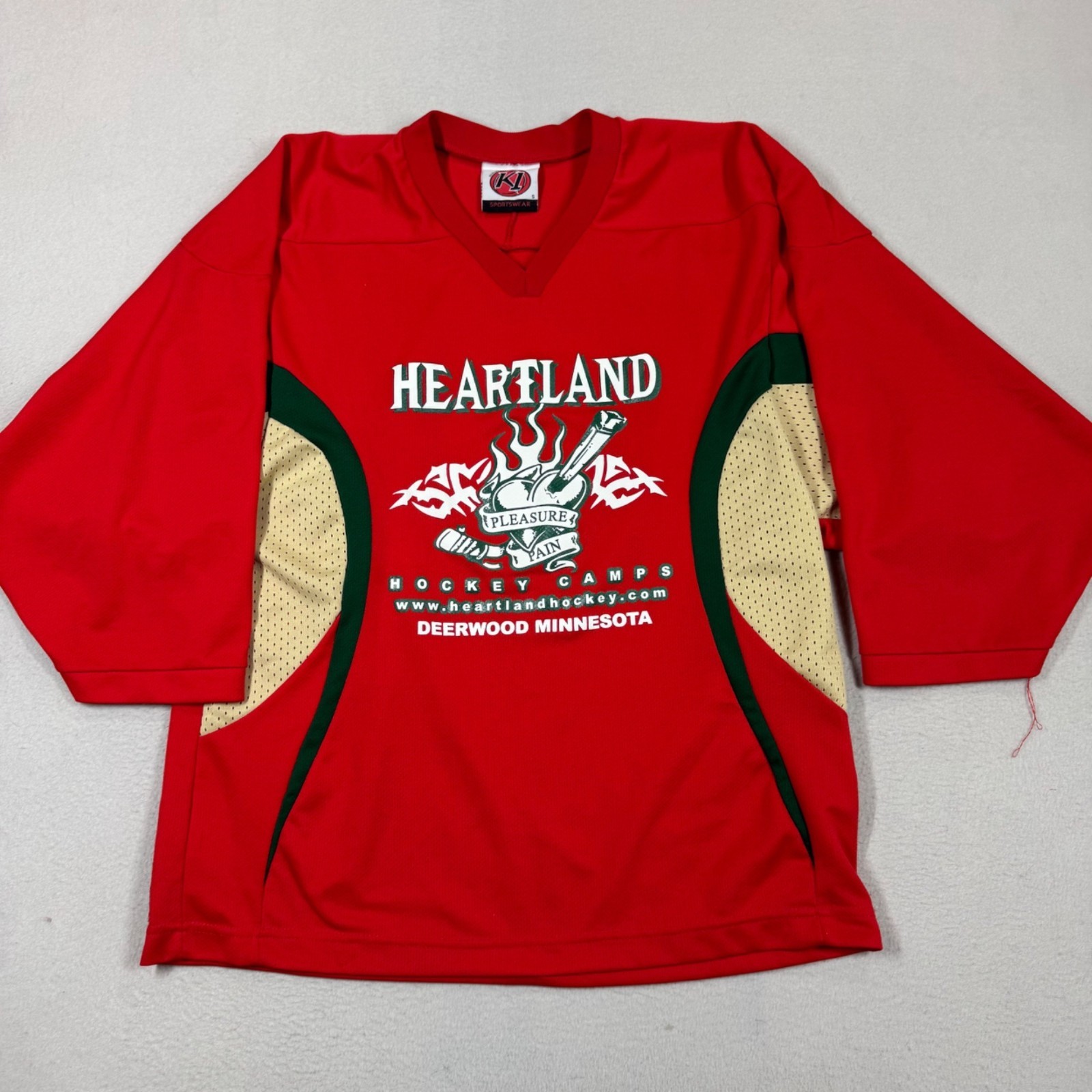 Heartland Hockey Camps Jersey Mens Shirt Long Sleeve Deerwood MN Cleary