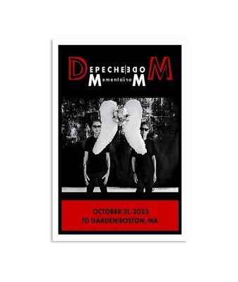 Depeche Mode Memento Mori Tour 2023 TD Garden Boston, MA Poster