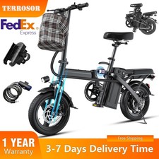 Adults Electric Bike Folding, Peak 560W 48V 10AH 30 Miles UL 2849 Certified New