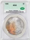 1885 $1 Morgan Silver Dollar MS65 CACG CAC 469256045