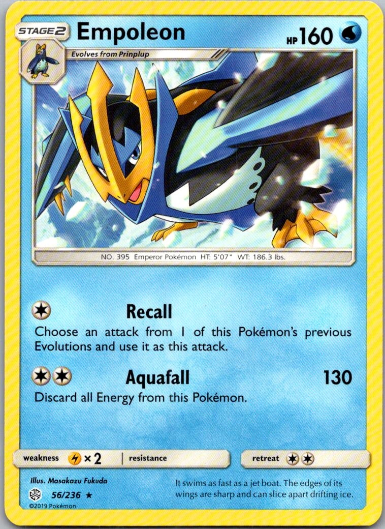 Empoleon Rare SM - Cosmic Eclipse 56/236 NM