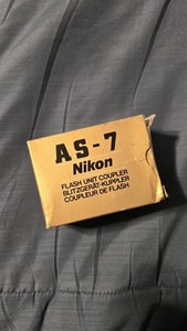 UNUSED Nikon AS-7 Flash Unit Coupler / Hot Shoe Adapter for F3 35mm SLRs 
