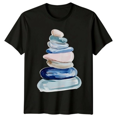 Stacked Zen Stones T-Shirt Balanced Life Wellness Geschenk für Sie und Ihn