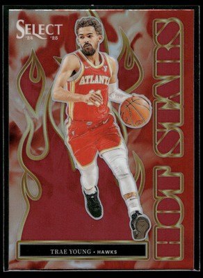 その他 Trae Young Select Scope Ref SP RC 2024-25 Panini Select Trae Young HOT STARS INSERT RED PRIZM