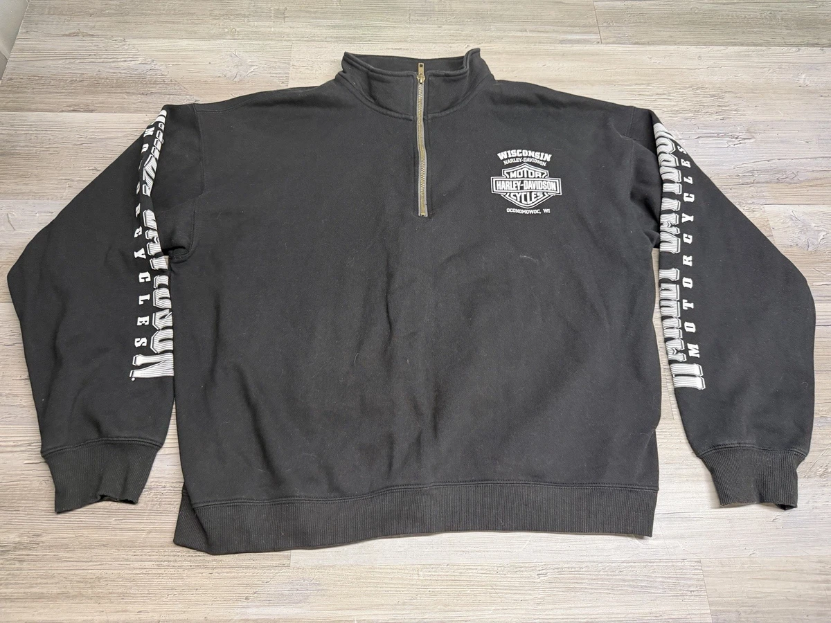Harley-Davidson Hoodies & Sweatshirts for Men 1/4 Zip Features for