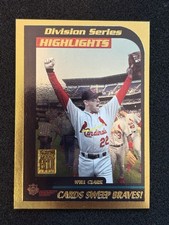 2001 Topps Division Series Highlights Will Clark #400 Gold / 2001