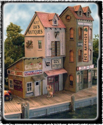Kit de construcción de madera cortada con láser Bar Mills 1440 HO Potter Pub | Zustand: New