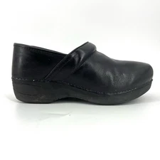 Dansko Women's 8.5 EU39 Classic Black Leather Clogs Comfort Shoes