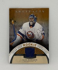 2021-22 ARTIFACTS YEAR ONE ROOKIE SWEATERS ILYA SOROKIN NEW YORK ISLANDERS