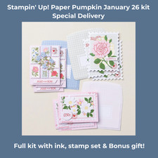 Stampin  Up Paper Pumpkin Jan 2026  Special Delivery  Kit   NEW Sealed  Cards