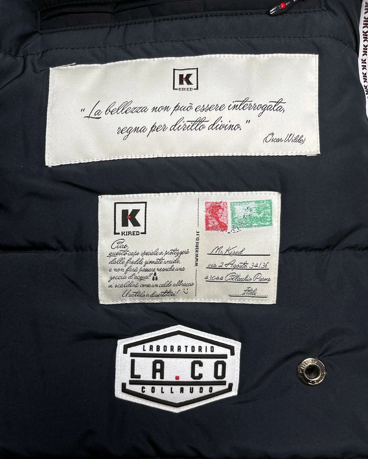 Kired By Kiton Mens Tiko Parka Jacket Large Navy IT 52 - NWT $1695 - product detail image 3