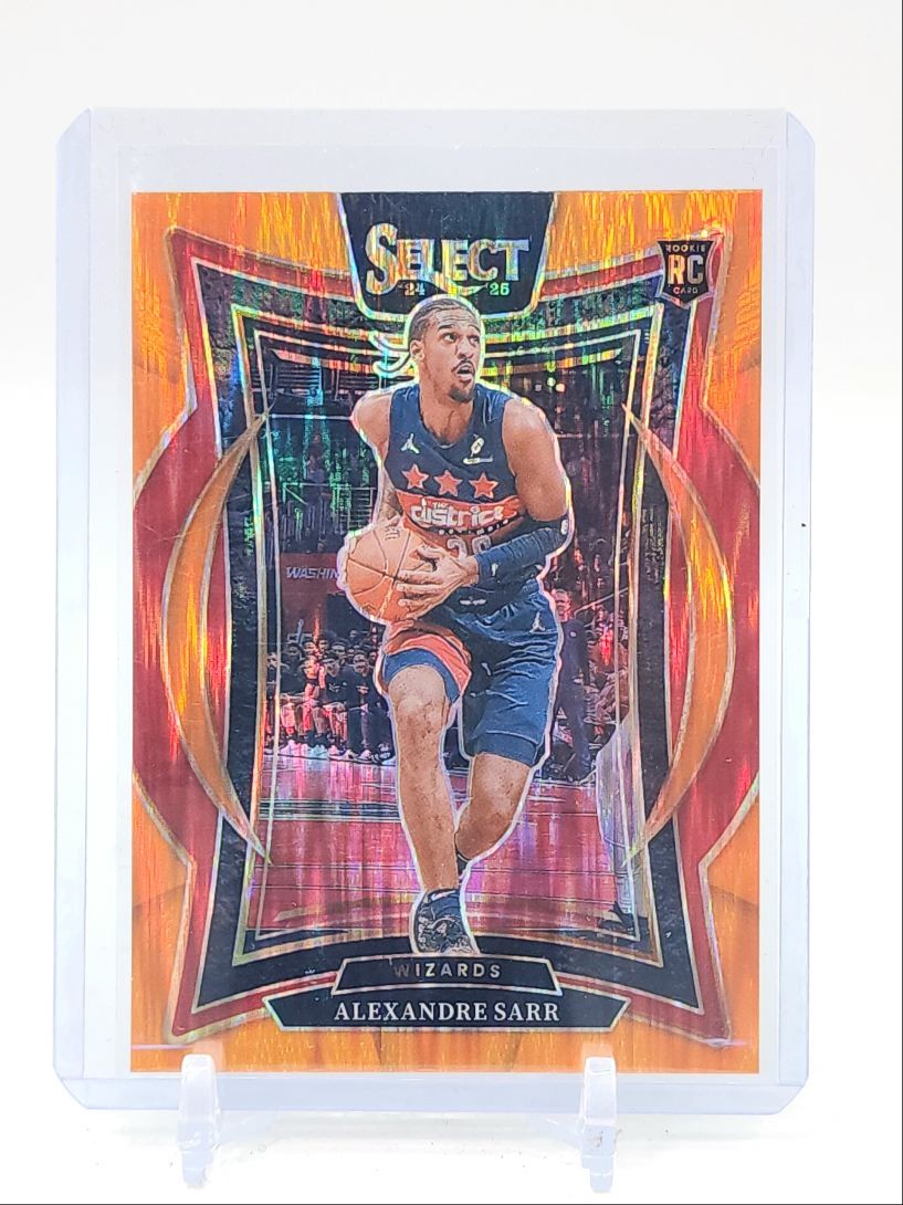 ALEXANDRE SARR 2024-25 SELECT CONCOURSE ROOKIE ORANGE FLASH PRIZM RC Q4263