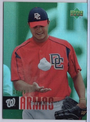 2006 UD Special F/X Green #499 Tony Armas #'d 14/99