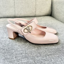NWOT Valentino Garavani VLogo Slingback Mary Jane Pumps Rose Quartz EU 35 US 5.5