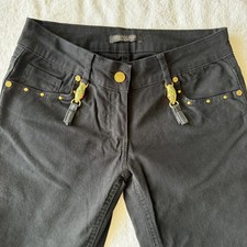 NWT Roberto Cavalli Women's Denim Jeans Snake Metal Detail RRP 400€ Made Italy 