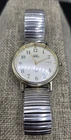 Vintage Timex Indiglo Watch  Men's Analog Day Date Stainless Steel Stretch Band