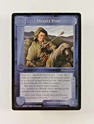 Deadly Dart - Middle Earth CCG card (1997 ICE) MECCG Lidless Eye LotR Promo