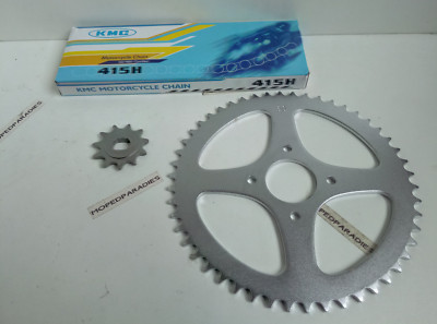 Hercules Prima 2 3 4 5 Mofa Moped Kettensatz 11/50 Zähne + Kette Markenware NEU