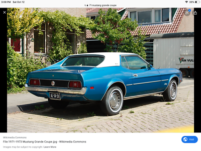 1971-1973 Mustang Grande Coupe Merc Cougar XR7 rear window back