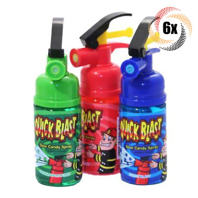 6x Sprays Kidsmania Quick Blast Assorted Flavor Sour Candy Sprays | 2.05oz