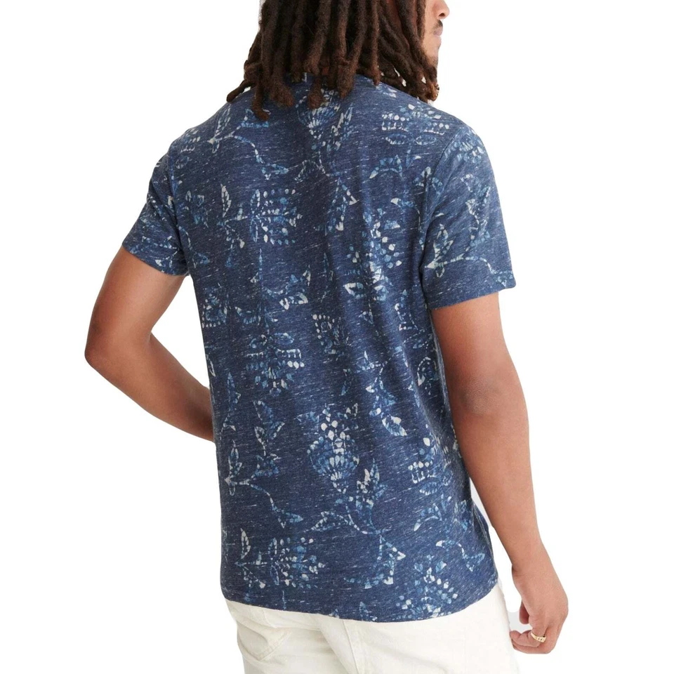 NUEVO CON ETIQUETAS Lucky Brand Camiseta Súper Suave Mezcla Algodón/Lino Estampado Batik Camiseta S,M Foto 4 de 4