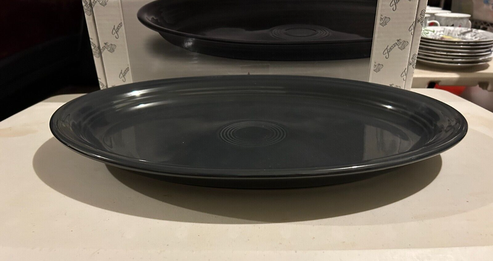 Fiestaware Large Oval Turkey Serving Platter 191/4" Fiesta Slate 968