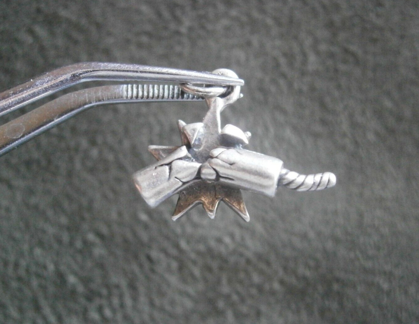 Exploding Firecracker Firework Vtg Sterling Silve… - image 1