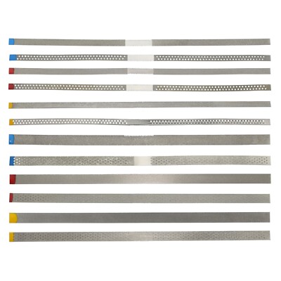 Dental Diamond Finishing Strips Perforated Saw Blade IPR Fine Medium Extra Fine