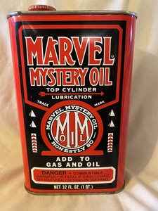 Marvel Mystery Oil Tin Can Twist Off Top One Pint Ebay