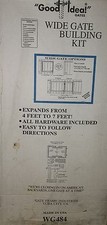 WIDE GATE BUILDING KIT, GATE FRAME INDUSTRIES WG484, EXPANDABLE 4-7 FT GOOD IDEA