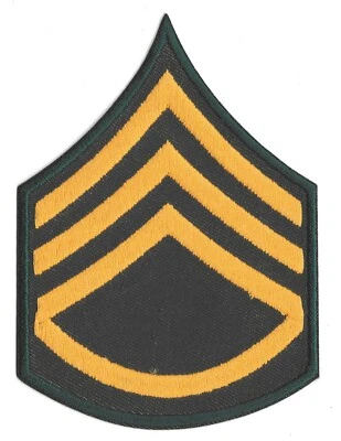 Ecusson patche staff sergeant US Army Sergent thermocollant patch - Photo 1/4