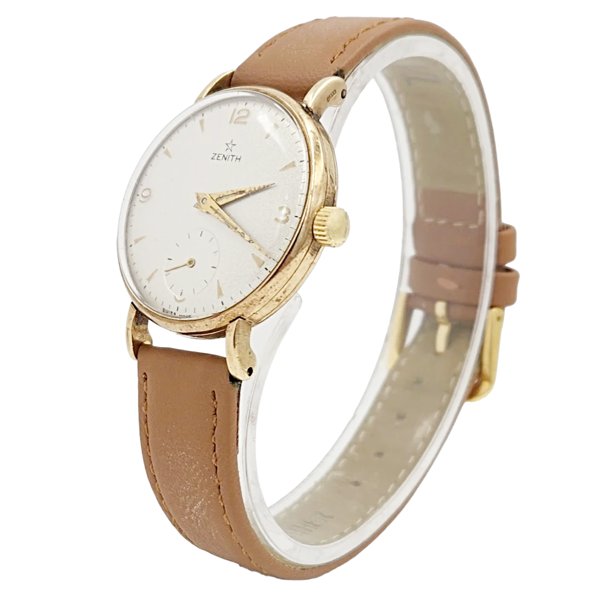 Zenith Stellina 32mm Vintage 10K Gold Automatic Watch with Leather