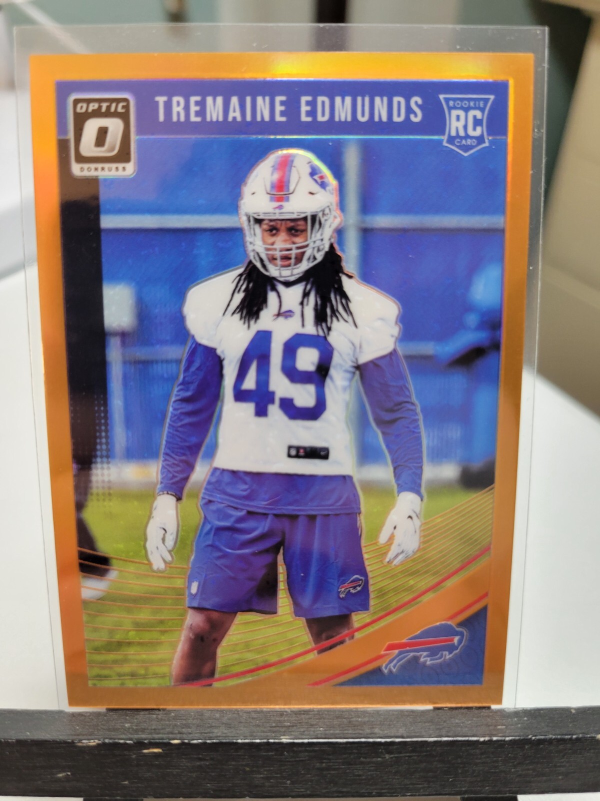Tremaine Edmunds Orange Rookie 101/199 2018 Panini Donruss Optic Football