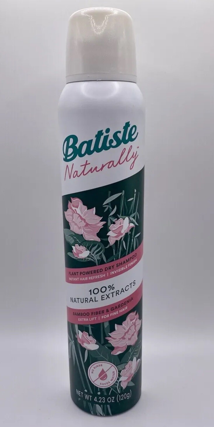 Batiste Naturally DRY SHAMPOO Extra Lift Bamboo Fiber & Gardenia