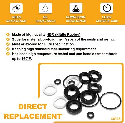#ad 34262 Seals Rebuild Kit Fits Cat Pump 66DX 6DX Pressure Washer Pump 6DX35G1I $39.00